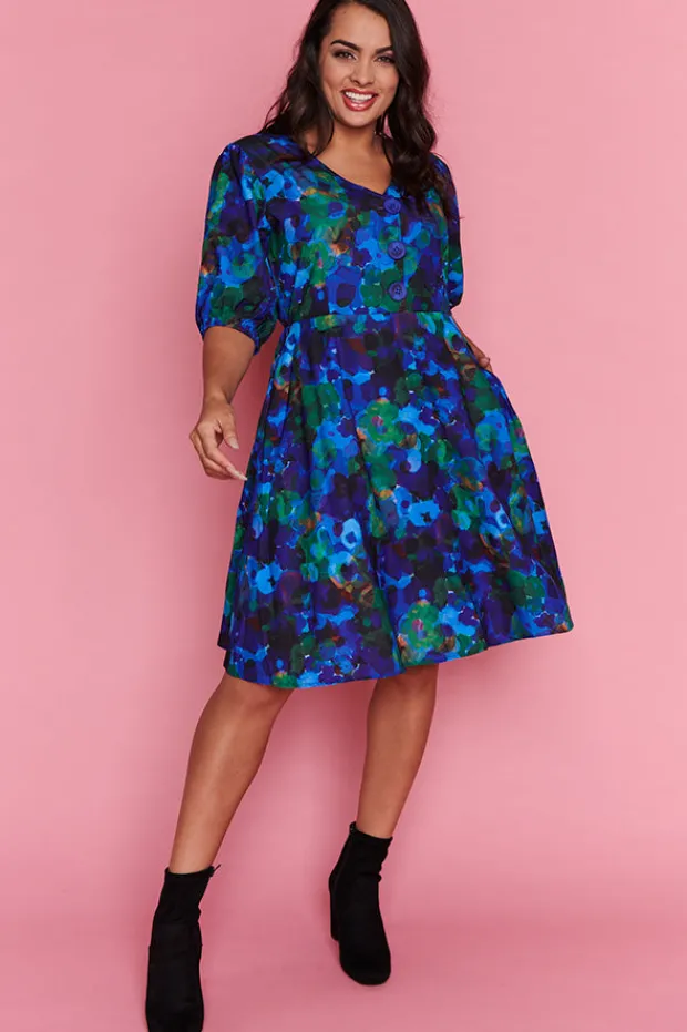 Lorraine Designs Casual Dresses | Fit & Flare Dresses*Tess Midnight Garden Dress