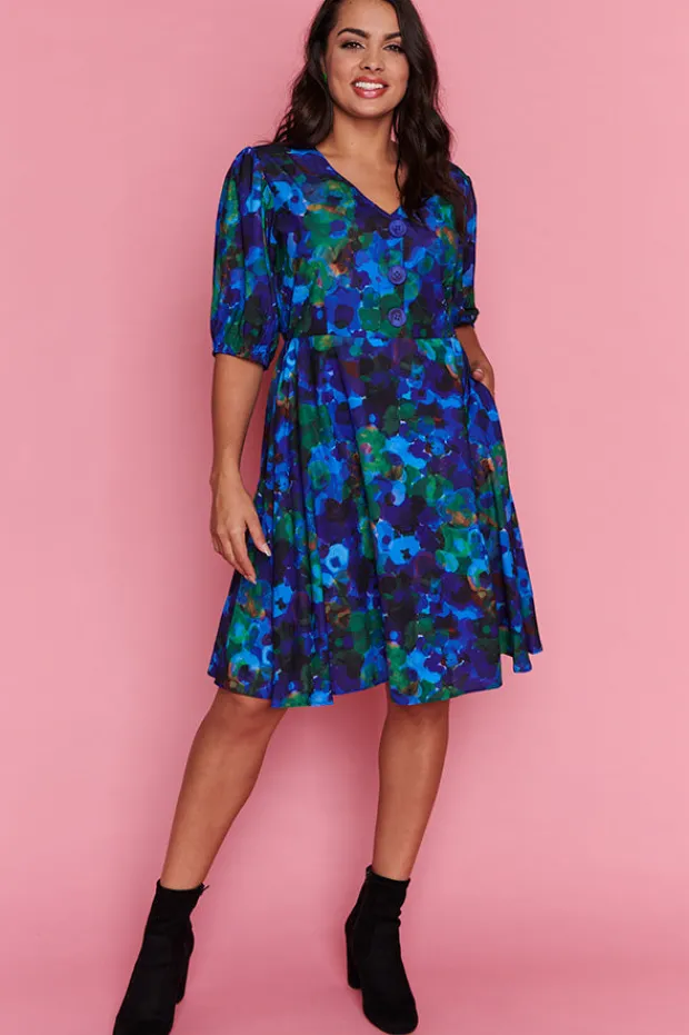 Lorraine Designs Casual Dresses | Fit & Flare Dresses*Tess Midnight Garden Dress