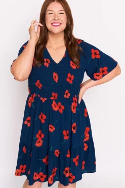 Lorraine Designs Casual Dresses | Fit & Flare Dresses*Tilley Red Poppy Fields Dress