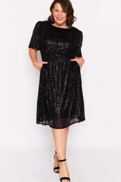Lorraine Designs Sequin Dresses | Cocktail Dresses*Tinsley Black Sequins Dress