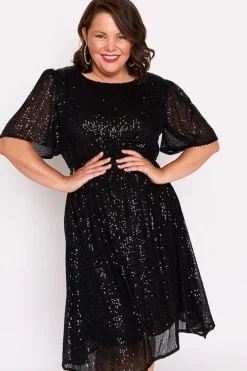 Lorraine Designs Sequin Dresses | Cocktail Dresses*Tinsley Black Sequins Dress