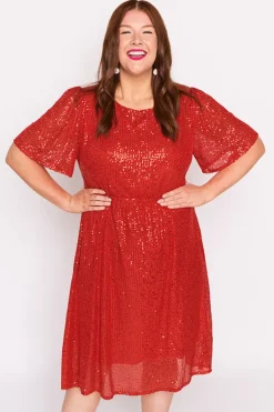 Lorraine Designs Sequin Dresses | Cocktail Dresses*Tinsley Red Sequins Dress