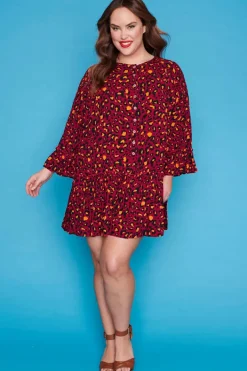 Label of Love Casual Dresses | Shift Dresses*Tommy Maroon Leopard Dress