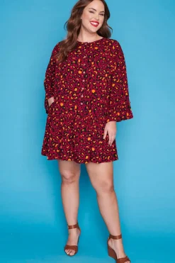 Label of Love Casual Dresses | Shift Dresses*Tommy Maroon Leopard Dress