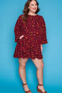 Label of Love Casual Dresses | Shift Dresses*Tommy Maroon Leopard Dress