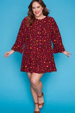 Label of Love Casual Dresses | Shift Dresses*Tommy Maroon Leopard Dress