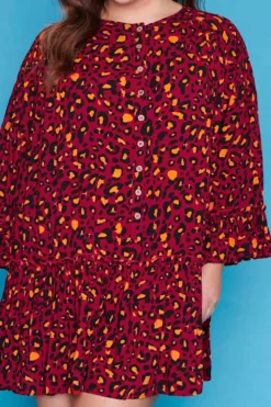 Label of Love Casual Dresses | Shift Dresses*Tommy Maroon Leopard Dress