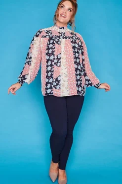 Lorraine Designs Tops*Trissa Peach Floral Top
