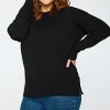 Lorraine Designs Knits & Cardigans*Tully Black Crew Knit