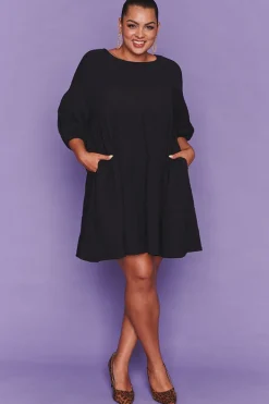 White Closet Casual Dresses | Shift Dresses*Tuscany Black Dress