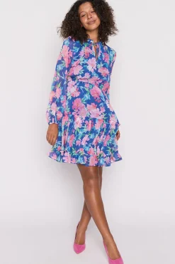 Lorraine Designs Casual Dresses | Cocktail Dresses*Wildflower Tropical Watercolour Dress