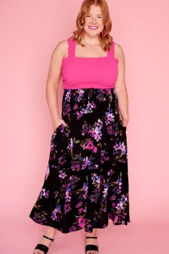 Lorraine Skirts*Willy Night Flower Dual Skirt