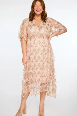 Lorraine Designs Sequin Dresses | Cocktail Dresses*Wonderful Rose Gold Party Dress