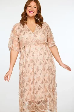 Lorraine Designs Sequin Dresses | Cocktail Dresses*Wonderful Rose Gold Party Dress