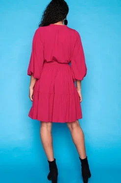 Lorraine Designs Casual Dresses | Fit & Flare Dresses*Zale Magenta Dress