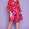 Lorraine Designs Casual Dresses | Fit & Flare Dresses*Zale Pink Peonies Dress