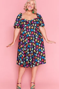 Lorraine Fit & Flare Dresses | Off The Shoulder Dresses*Zalia Criss Cross Dress