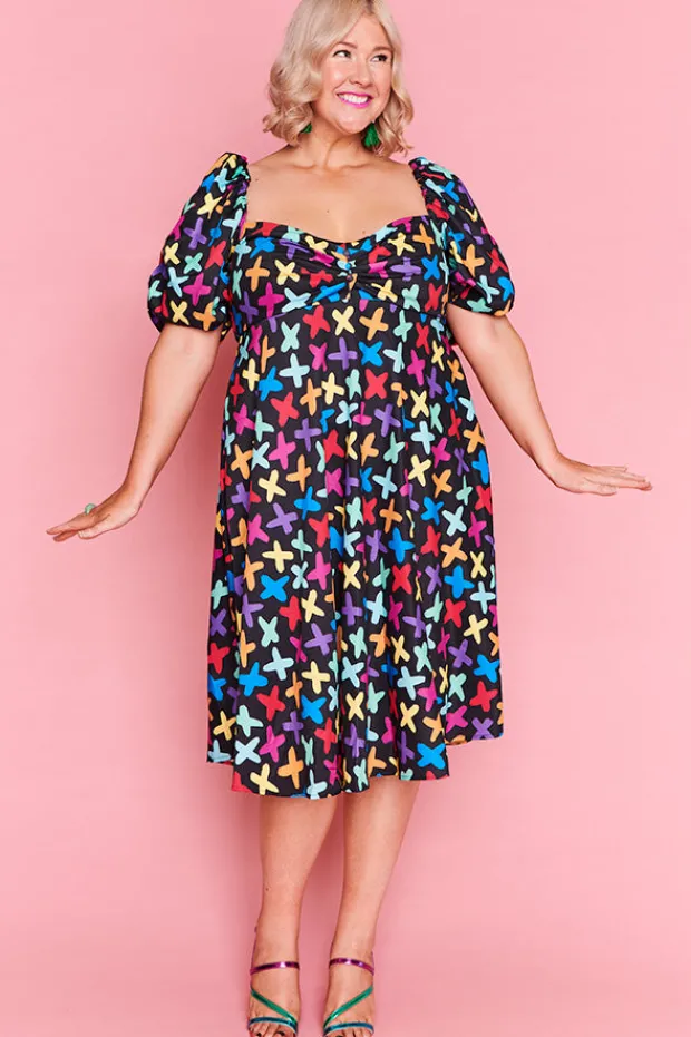 Lorraine Fit & Flare Dresses | Off The Shoulder Dresses*Zalia Criss Cross Dress