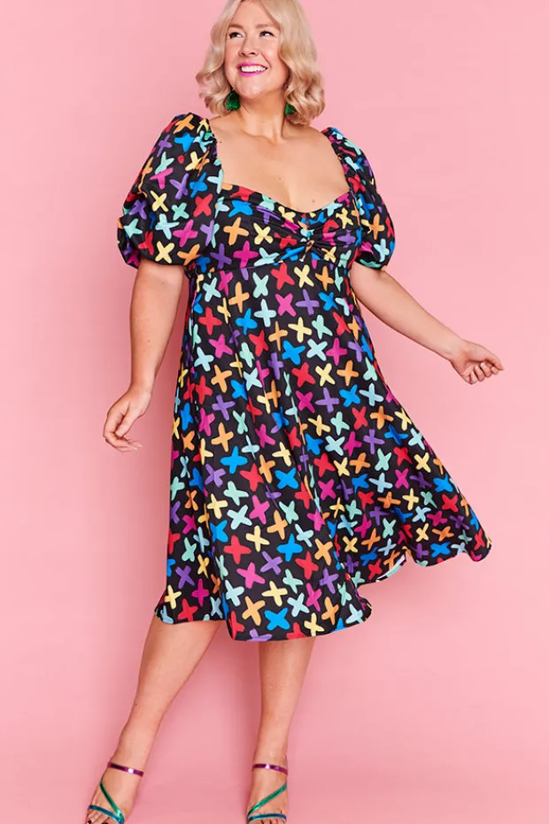 Lorraine Fit & Flare Dresses | Off The Shoulder Dresses*Zalia Criss Cross Dress