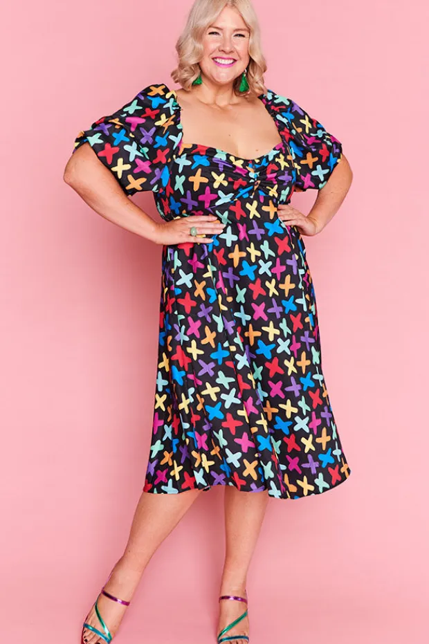 Lorraine Fit & Flare Dresses | Off The Shoulder Dresses*Zalia Criss Cross Dress