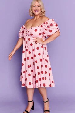 Lorraine Fit & Flare Dresses | Off The Shoulder Dresses*Zalia Sweet Spots Dress