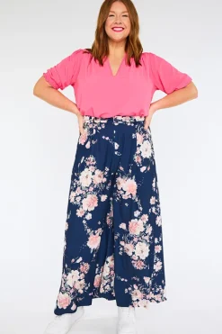 Lorraine Pants & Jeans*Zoey Navy Floral Pant