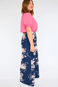 Lorraine Pants & Jeans*Zoey Navy Floral Pant