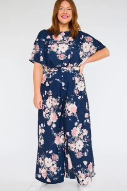 Lorraine Pants & Jeans*Zoey Navy Floral Pant