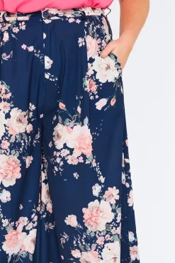 Lorraine Pants & Jeans*Zoey Navy Floral Pant